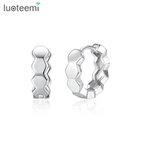 luoteemi simple geometric stud earrings for women dating party euramerican pendientes two colors fashion jewelry christmas gift
