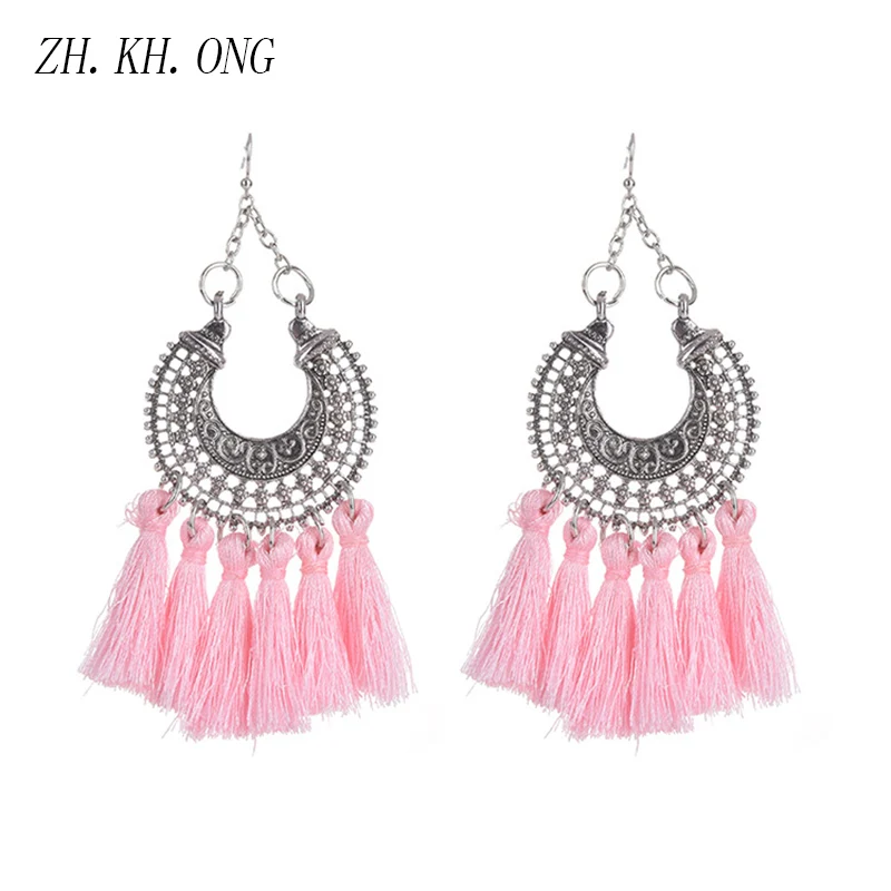 Ж. KH. онг Этническая Висячие серьги европейский Гипербола Винтаж выдалбливают