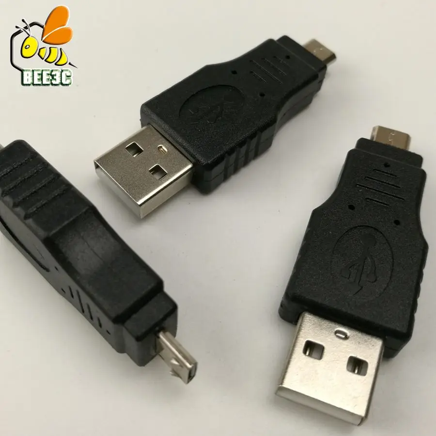 USB адаптер Micro папа к 2 0 Мужской Разъем конвертер Черный 300 шт|usb 2.0|usb 2.0 ausb a |