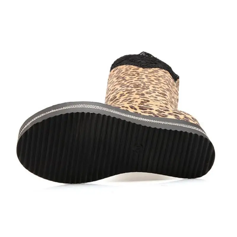 ZALAVOR/женские ботфорты на платформе сапоги толстой подошве с кружевом Сапоги