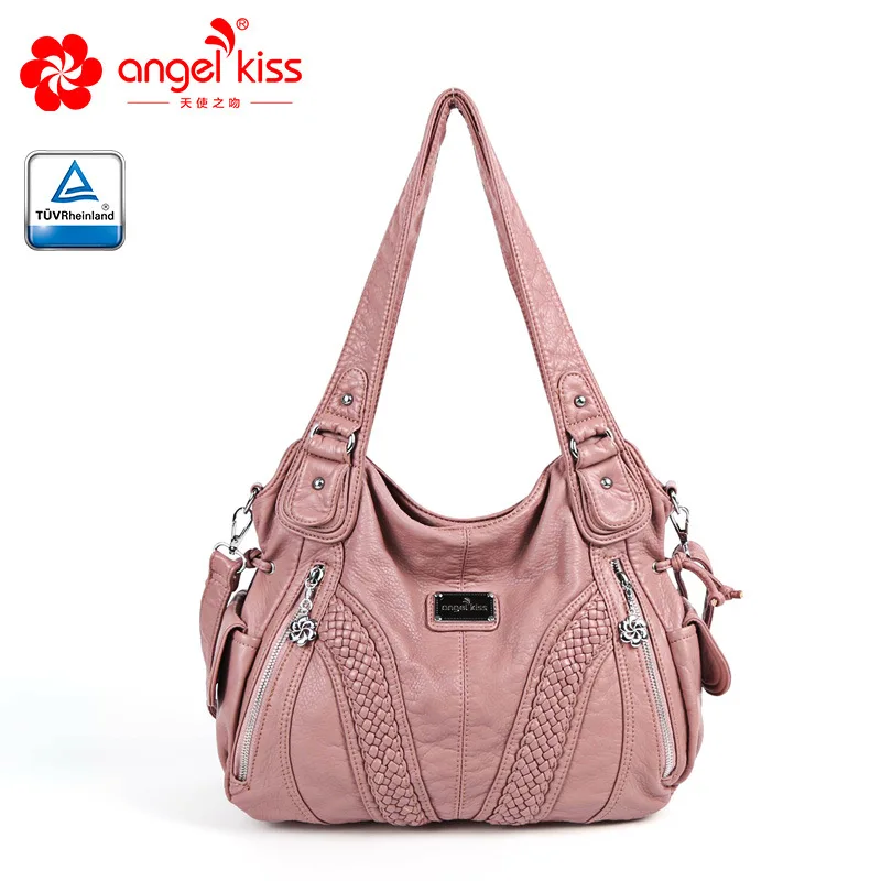 1555Pink Европа и Америка PU Дамская сумка чистый цвет женские сумки Различные цвета на одно плечо диагональная сумка ZF9645 - Цвет: 1555Pink