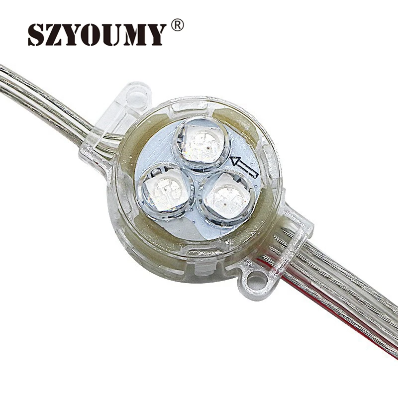SZYOUMY DC12V WS2811 30 мм рассеянный светодиодный пиксельный модуль Полноцветный 3