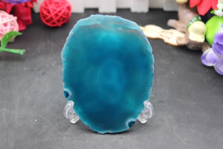 Подвески из натурального агата 1 шт. сапфир кварцевый и камня нестандартный синий