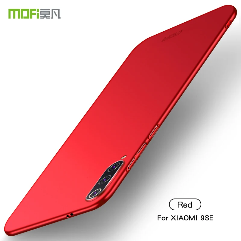 Красный Чехол MOFI для Xiaomi Mi 9 SE 5,9" задняя крышка полная защита жесткий чехол PC Fundas чехол для телефона s оболочка для Xiaomi Mi 9 SE - Цвет: Красный