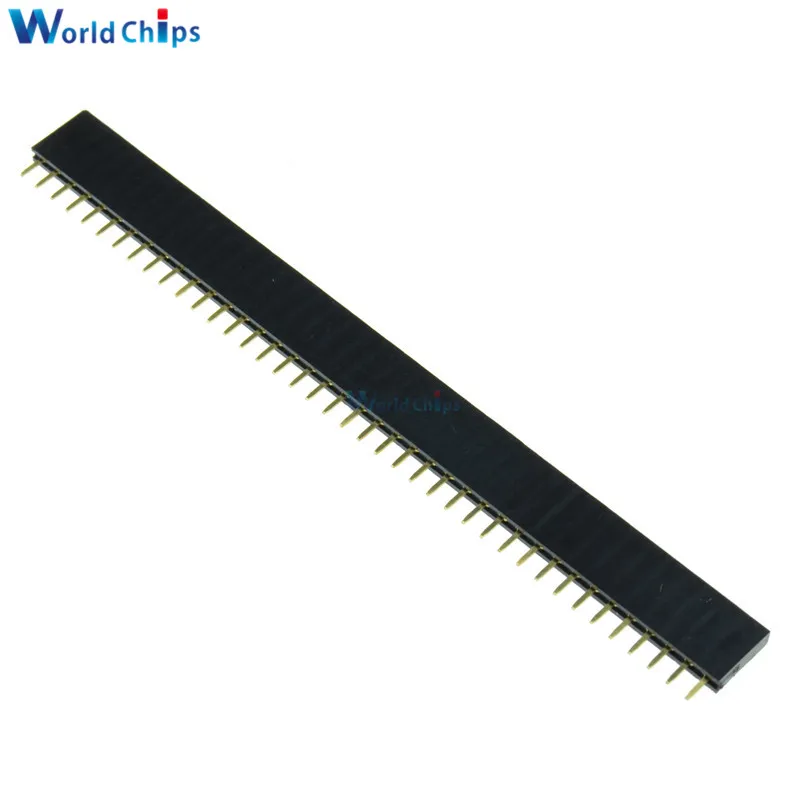 Штыревой разъем с одним рядом 50 шт. 2 54 мм 40 контактов новинка|pin header|female pin headerfemale