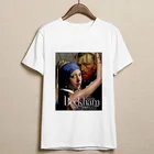 Футболка женская, с принтом Ван Гога, забавная, тонкая, в стиле Харадзюку