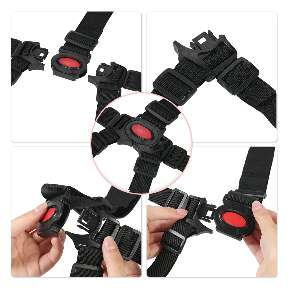 Ремень безопасности для детской коляски универсальный черный защитный пояс 5