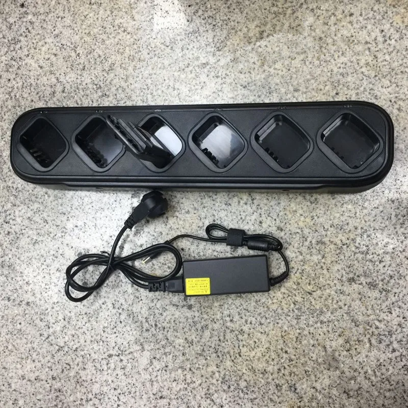 Шесть Зарядное устройство s соединены вместе 110-220 V Зарядное устройство для motorola GP3688 GP3188 EP450 PR400 CP140 CP150 CP160 радио