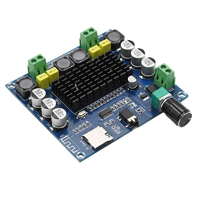 Tda7498 Bluetooth усилитель аудио Плата 2X50 Вт стерео цифровой мощности Поддержка Tf карты