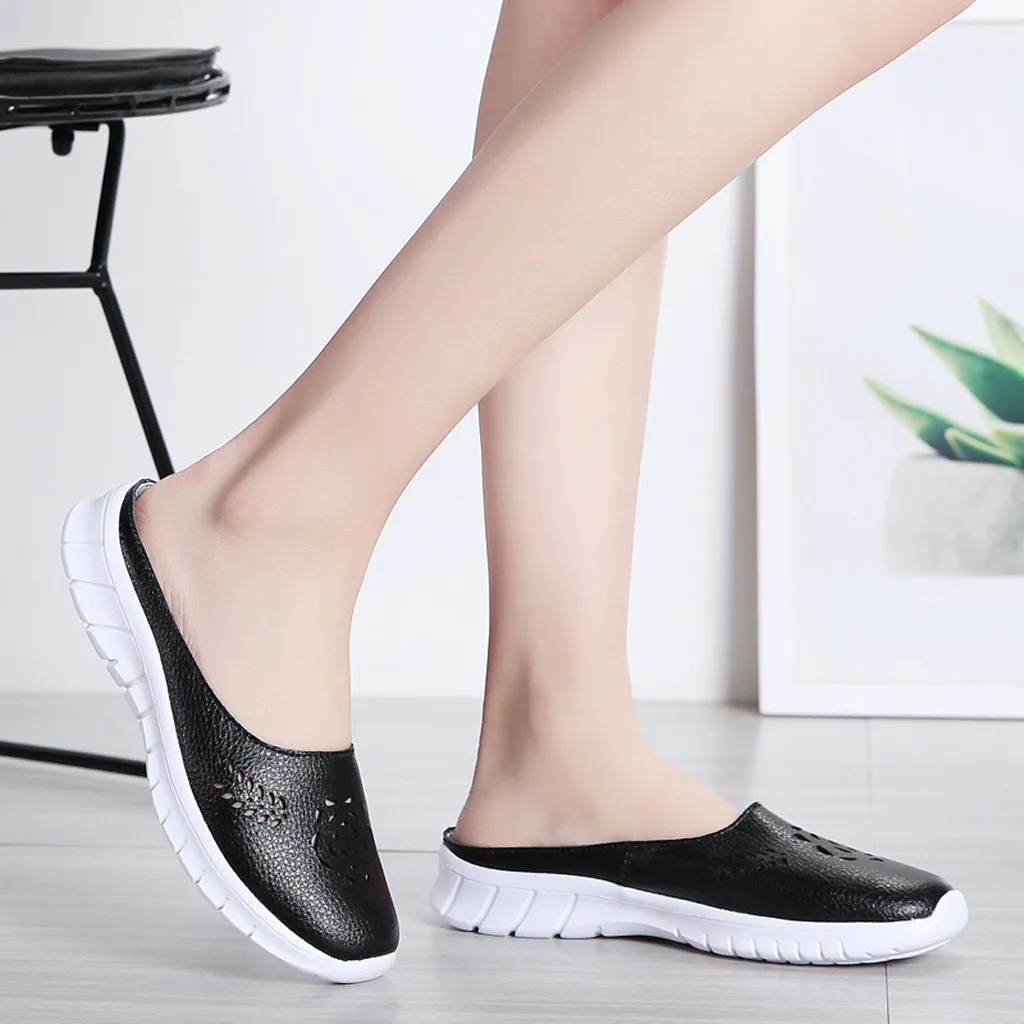 Женские кожаные кроссовки YOUYEDIAN летняя дышащая Спортивная обувь на плоской