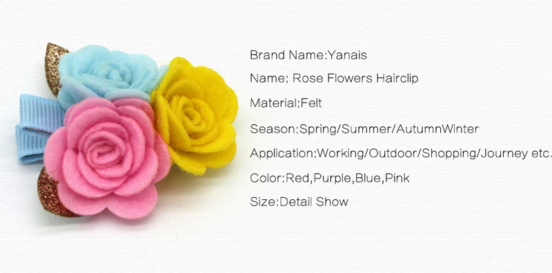 1 шт. женские фетровые розовые цветы для волос заколки для волос Заколки для женщин заколка для волос цветок заколки для волос аксессуары для волос