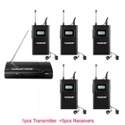 Takstar WPM-200wpm200 UHF Беспроводная система монитора использовать для записи студиина сцене мониторинга 1 передатчик + 5 приемников