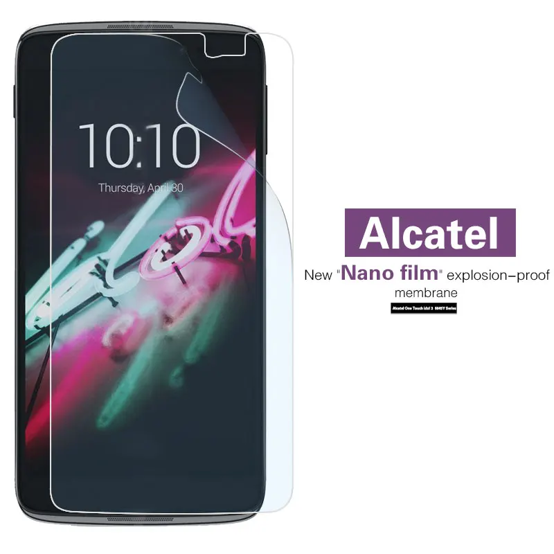 Премиум Защитная пленка для Alcatel OneTouch idol 3 6045Y Alpha 6032A Mini 6012D 6012X нано мягкая