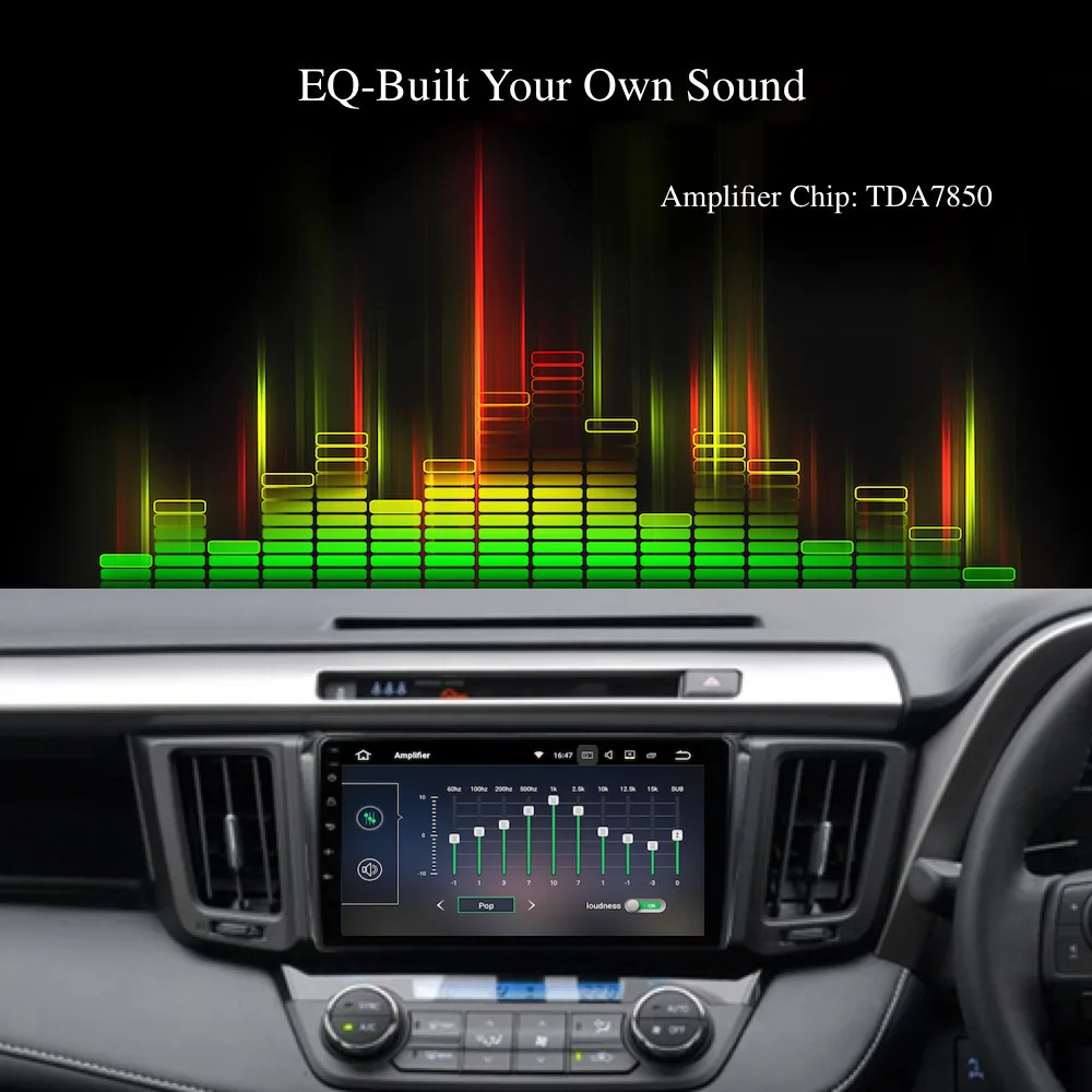 Автомобильный мультимедийный плеер Android GPS навигатор для Toyota RAV4 РАДИО 2014 2018