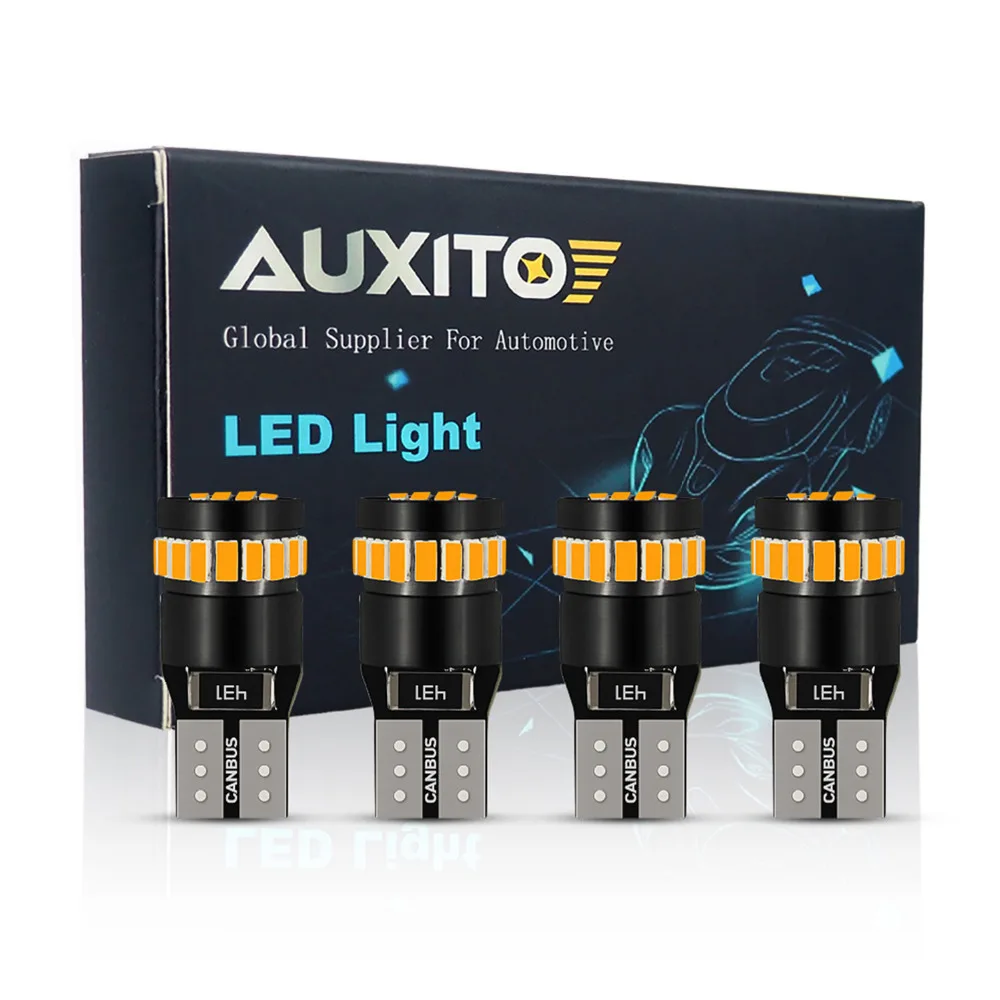 4 шт. T10 светодиодный CANBUS W5W 194 168 лампы белые желтый 3014 SMD без OBC Error просвет парковка