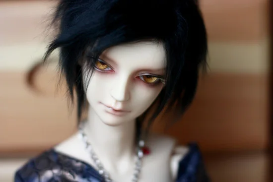 

BJD Doll Fur Wig black short straight hair wigs for 1/3 1/4 1/6 BJD DD SD MDD MSD YOSD Uncle doll fur wigs