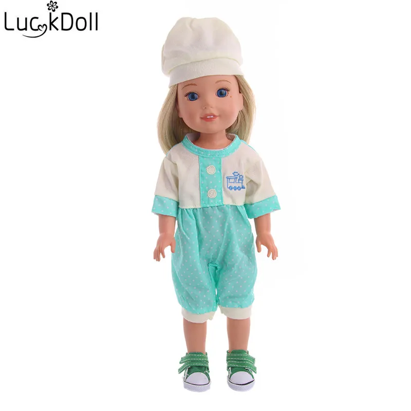 Красивый костюм ручной работы LUCKDOLL одежда из трех частей для кукол 14 5 дюйма