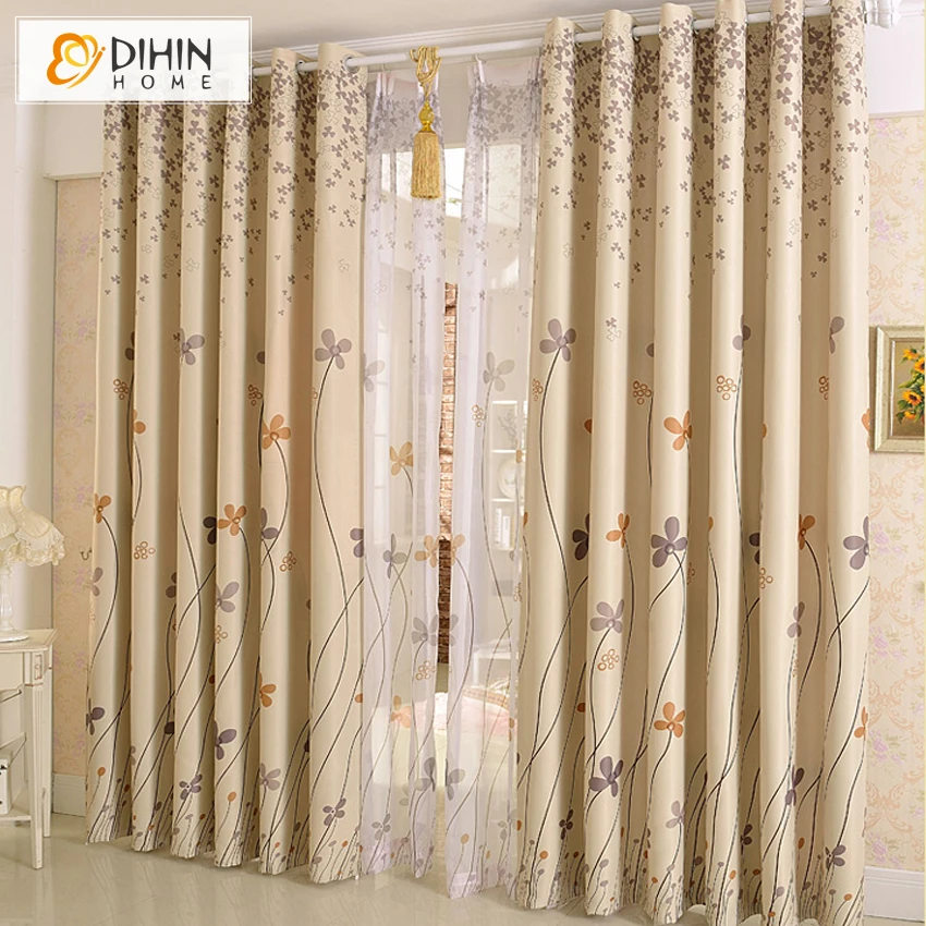 

DIHIN 1 PC Ready Made Printed Best Sellers Curtains For Living Room Sheer Curtain Window Drapes Free Shipping