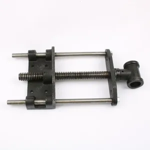 Настольный зажим тиски для деревообработки, зажим для стола, Станина металлические тиски, зажим, фиксированный ремонтный тисковый инструмент, направляющие стержни, ручная работа, сделай сам