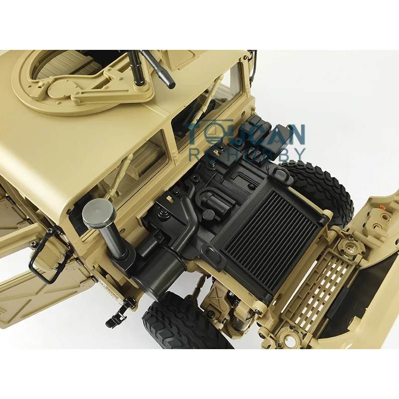 HG 1/10 RC 4*4 Hummer военный автомобиль желтый P408 гоночный автомобиль с ESC Мотор радио светильник звуковая система TH15073