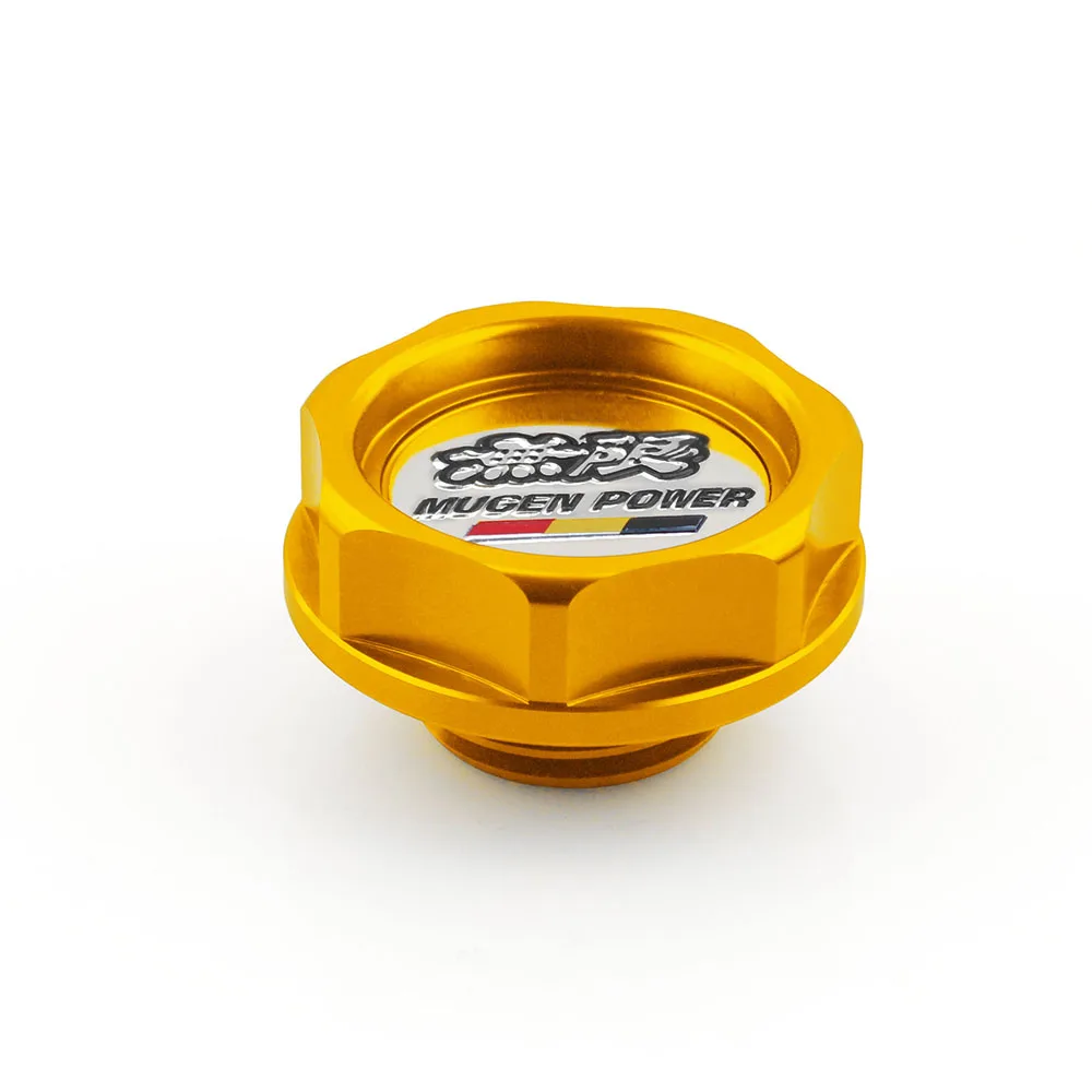 Gold RASTP- алюминиевые детали Mugen power Oil cap масляный топливный фильтр гоночный бак двигателя крышка крышки для HONDA RS-cap 003 - Цвет: Gold