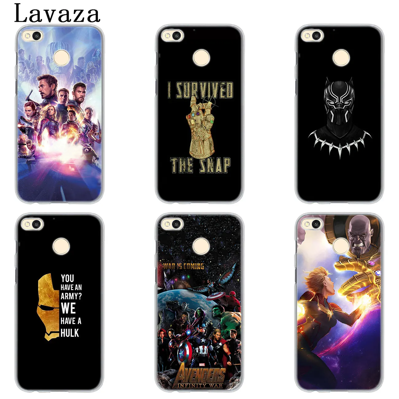 Твердый чехол для телефона Lavaza Avengers Endgame Thanos Marvel Superhero Xiaomi Redmi K20 8A 7A 6A Note 8 8T 7 5 6 Pro 4