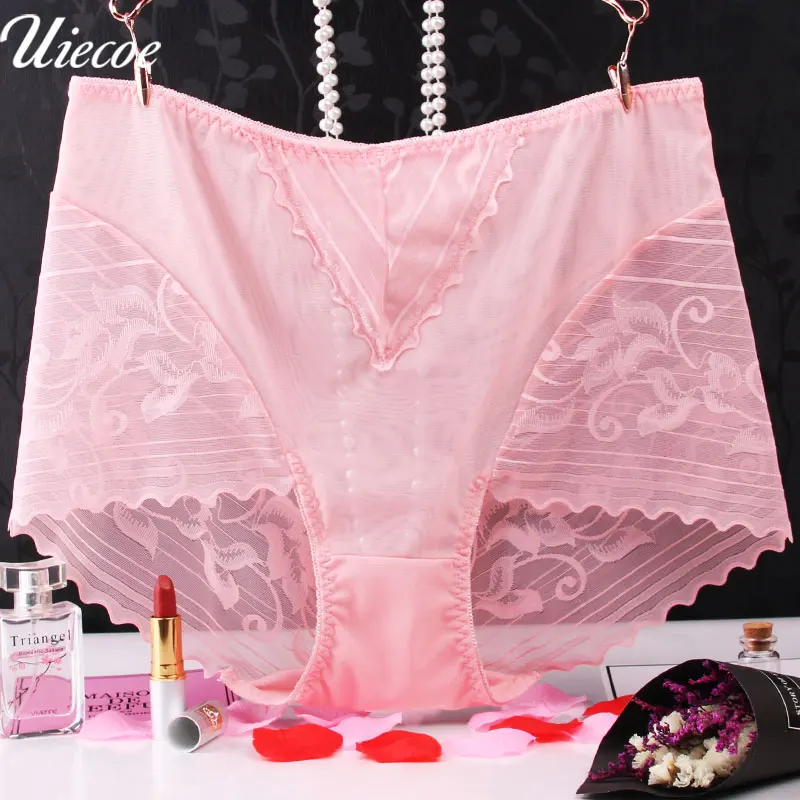 UIECOE женское нижнее белье плюс размер трусы со средней посадкой тянущиеся дышащее