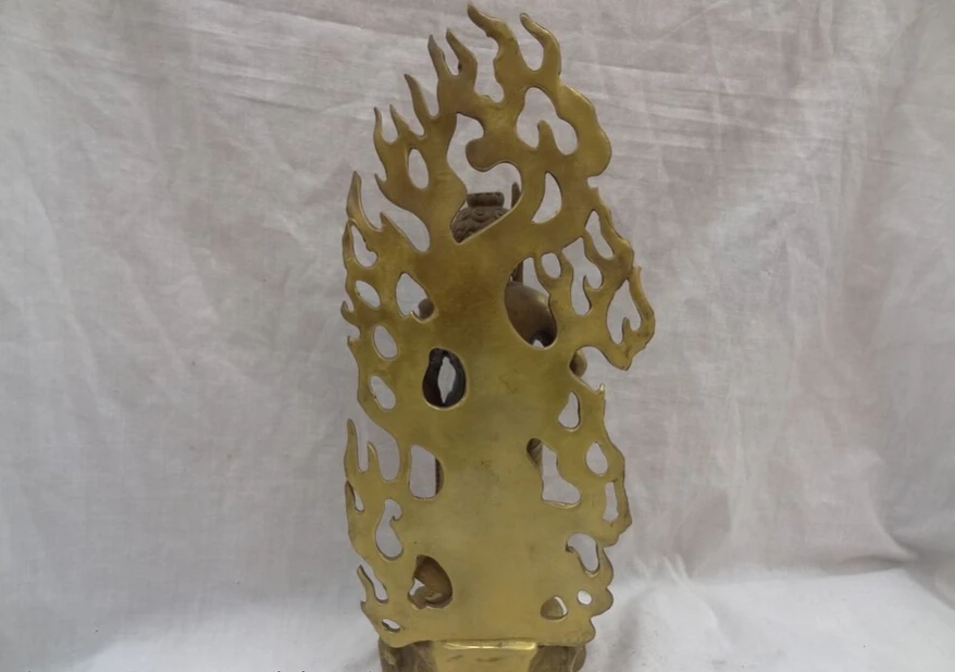 Песня voge Gem S5241 12 &quotяпонский буддист Joss Чистая латунь подставка Fudo-Myo-Achalanatha статуя