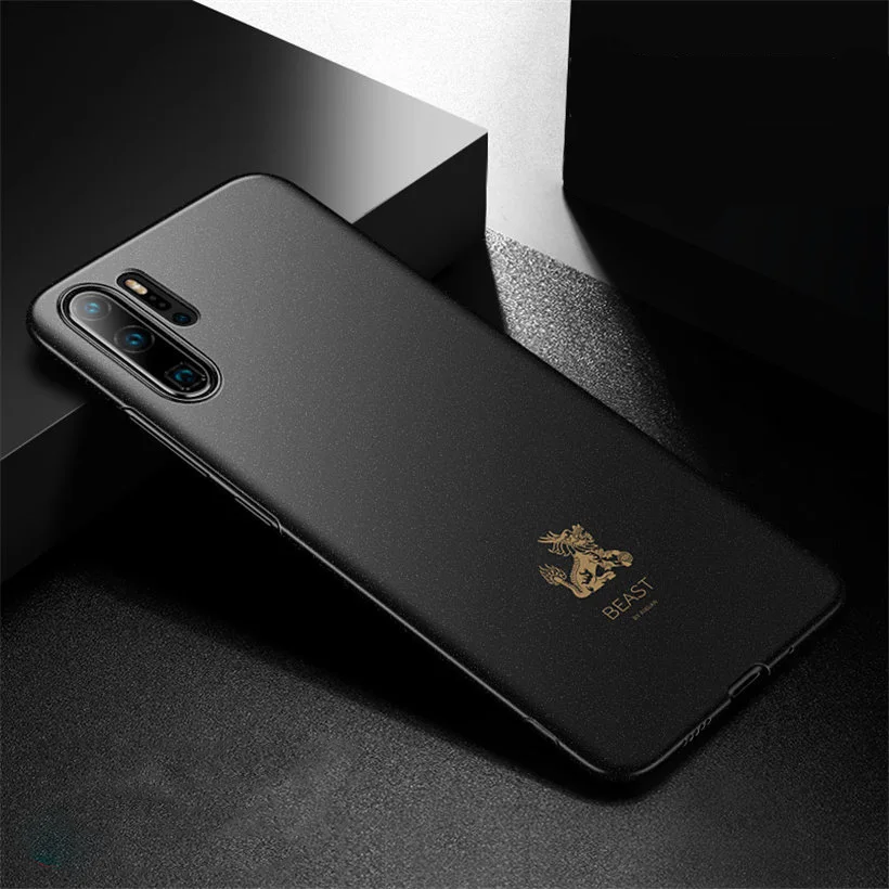 Для huawei P30 Pro Чехол P30 матовый чехол пластиковый защитный чехол Coque Aixuan huawei P30 Pro Чехол с бесплатной пленкой для экрана - Цвет: black