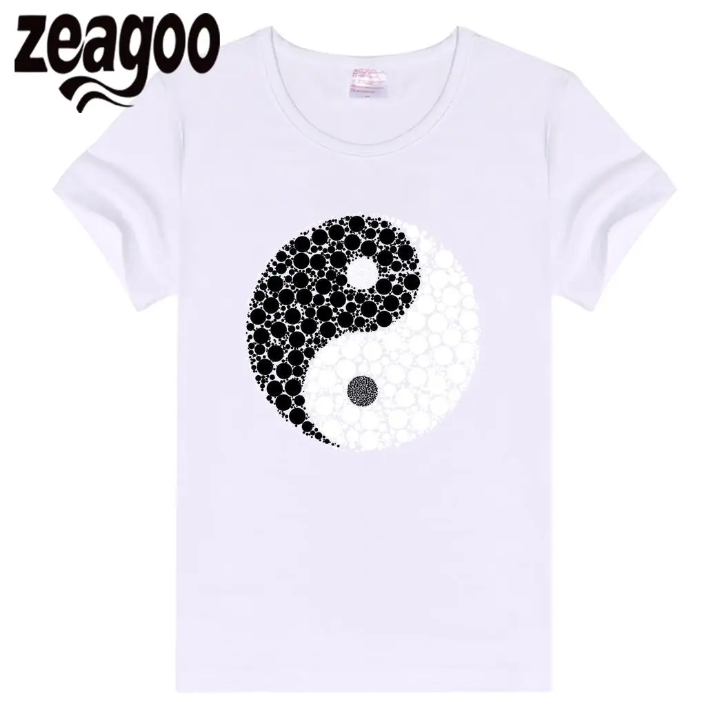 Zeagoo тонкий Повседневное экипаж шеи Для женщин Fit мягкий короткий рукав Футболка