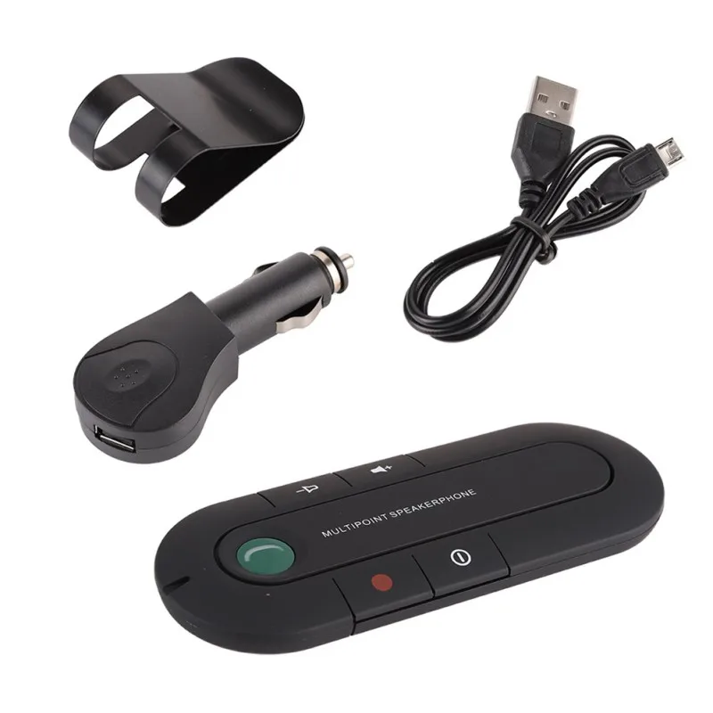 EDR беспроводной Bluetooth Handsfree автомобильный комплект многоточечный Громкая связь MP3 музыкальный плеер для смартфонов IPhone Android телефонов