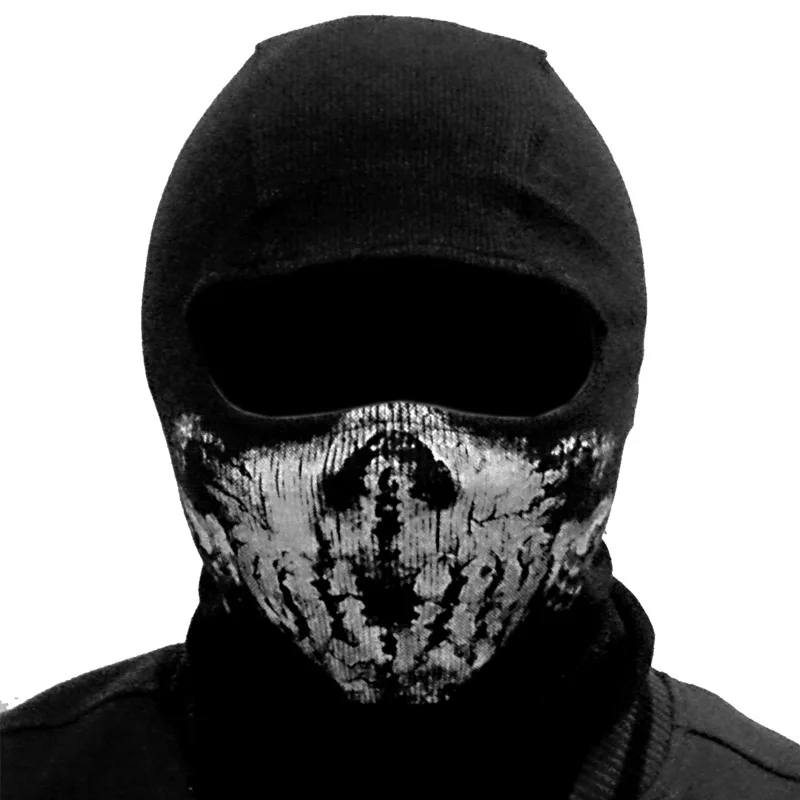 5 Зимняя Маска с черепом, Балаклава, шапочки, шапки для мужчин, призрак, череп, маска на все лицо, для улицы, капюшон, шапочка, Gorros Hombre Casquette - Цвет: 5