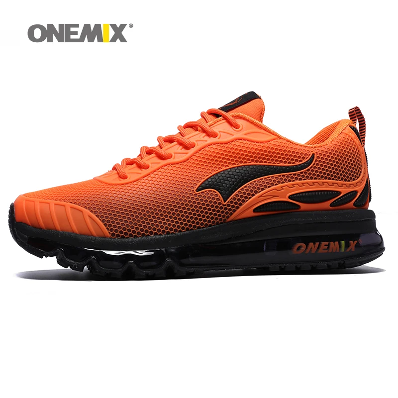Мужские дышащие кроссовки ONEMIX Zapatillas Hombre оранжевые для бега спортивные прогулок |