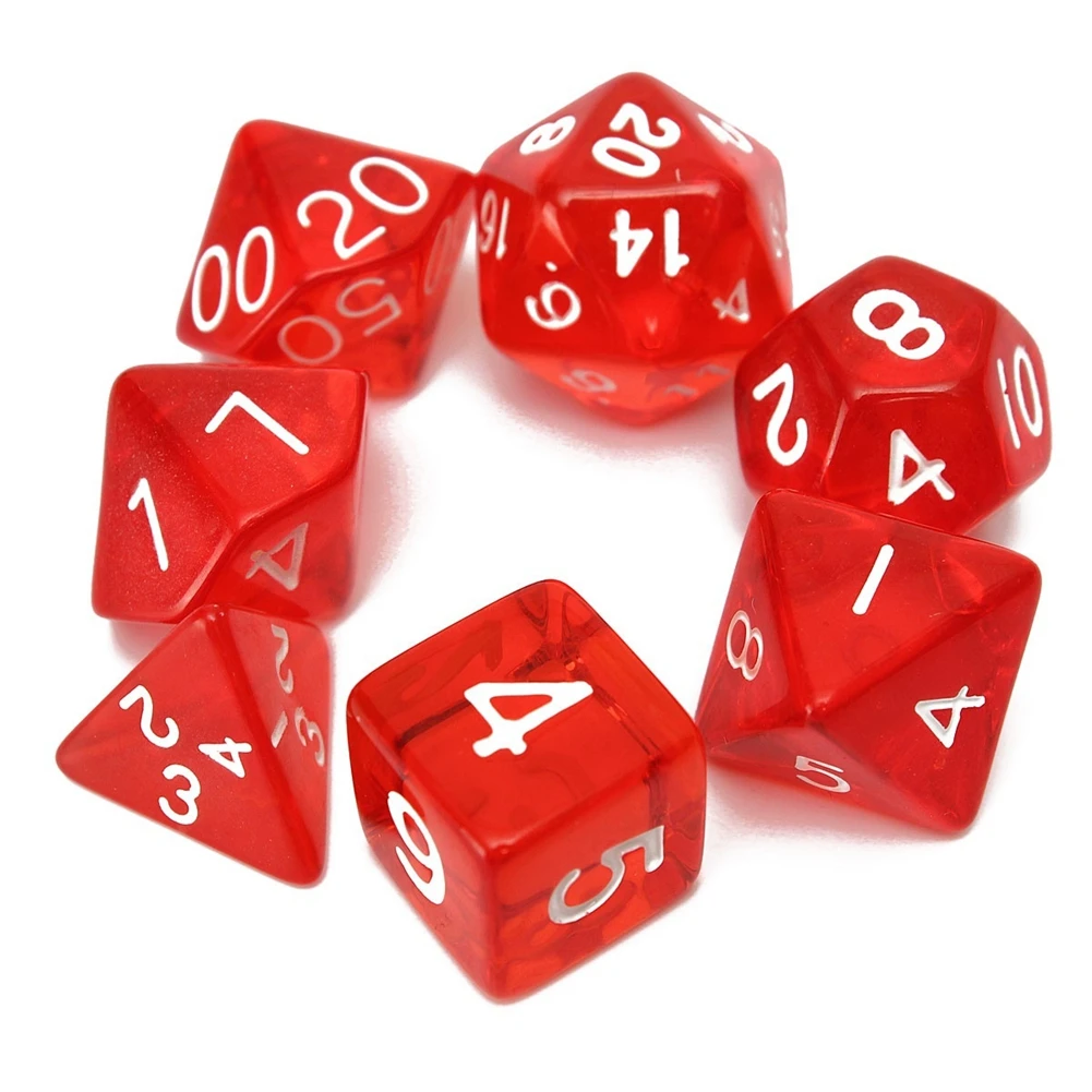 Один набор кубиков Прозрачная форма D4 D6 D8 D10 D12 D20 MTG Magic игра со сбором L0508|Кубики| |