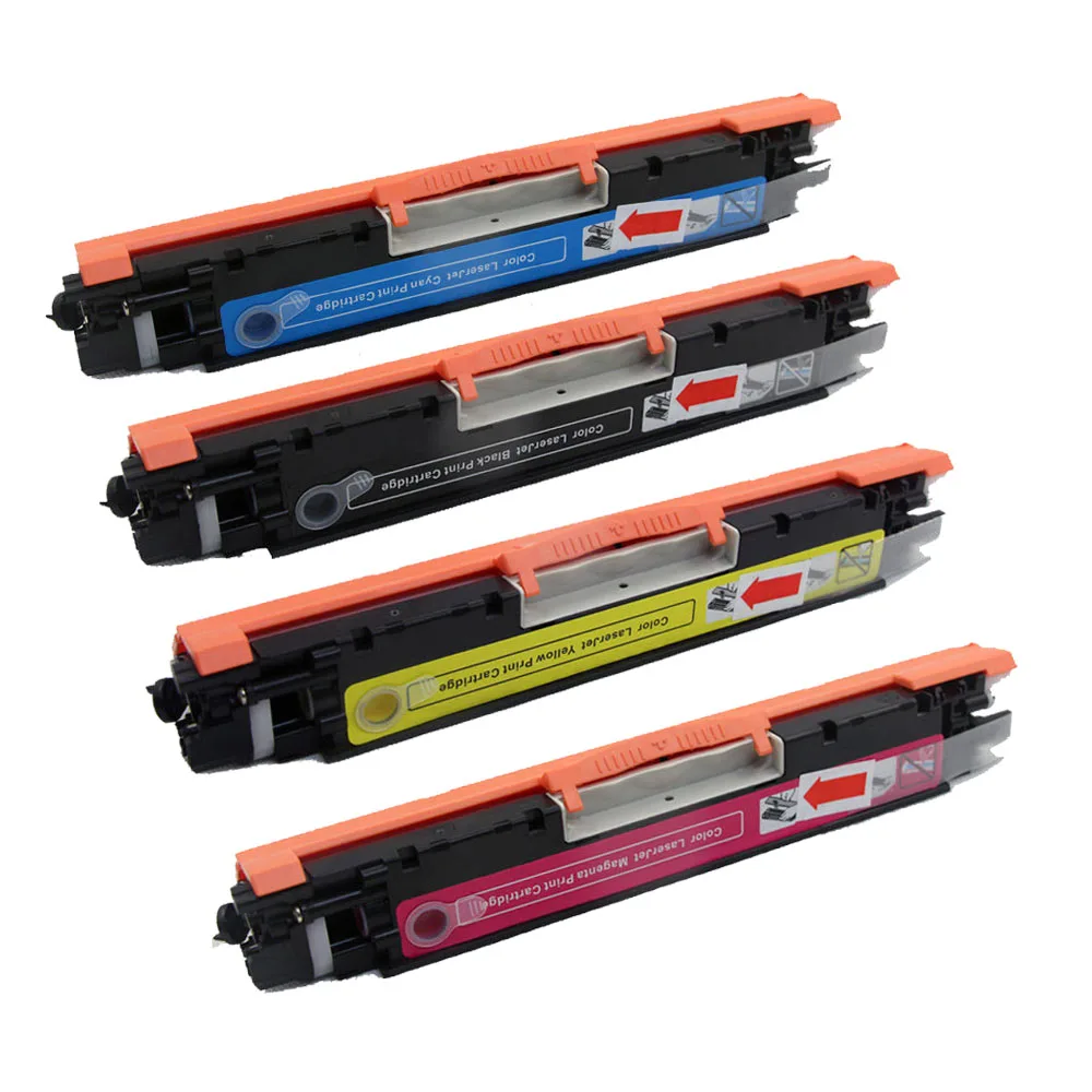 4 пакета совместимый для CF350A CF351A CF352A CF353A тонер-картридж HP Color LaserJet MFP M176n M177fw 130A |