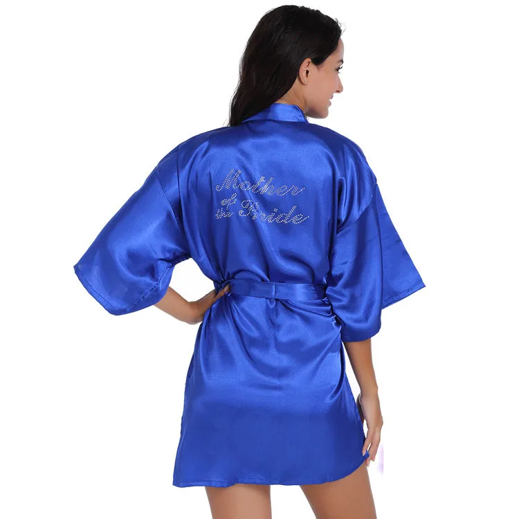 Халаты для матери невесты атласные халаты свадебного макияжа Свадебный банный