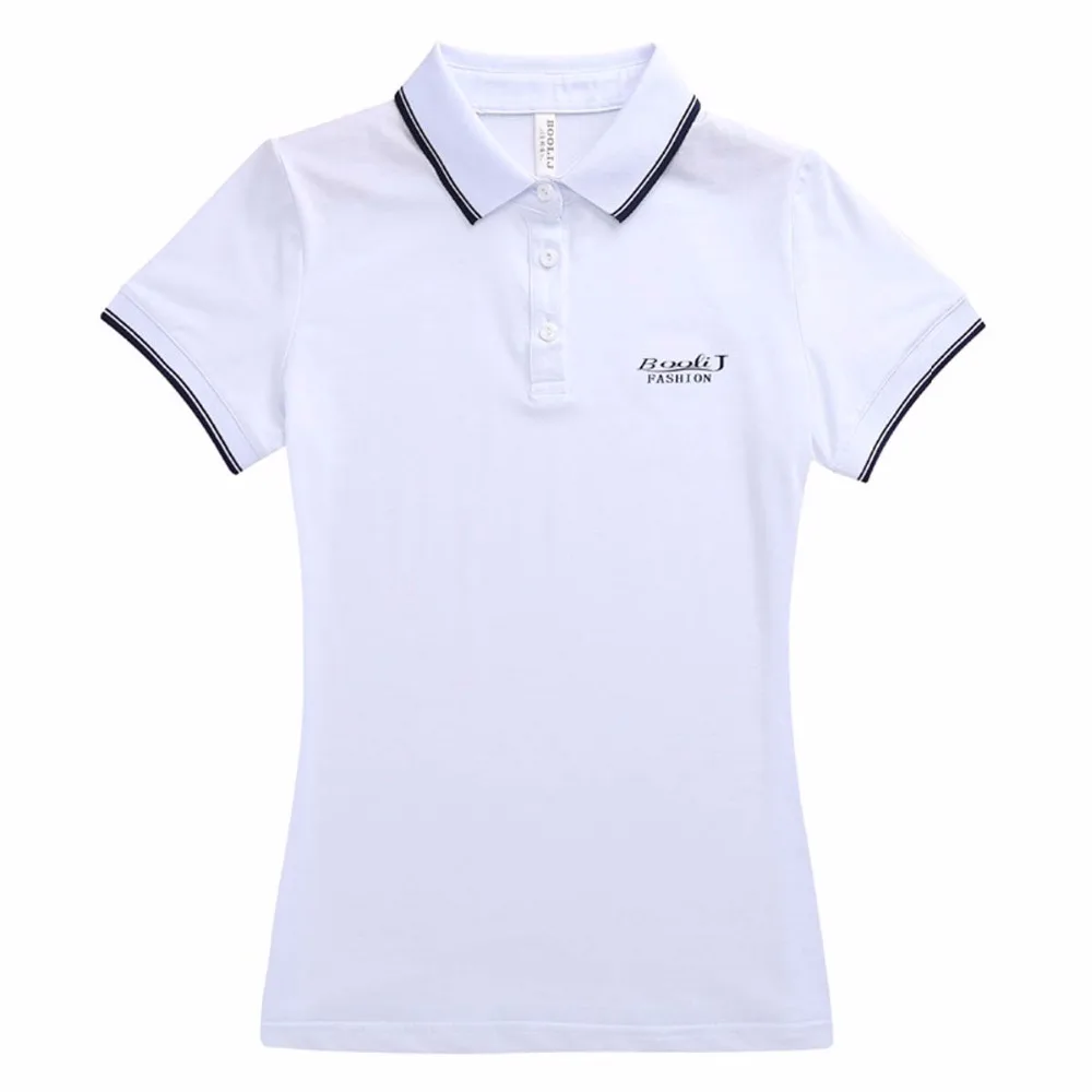Мужские Поло рубашка из чистого хлопка сплошной цвет дна Для женщин рубашки