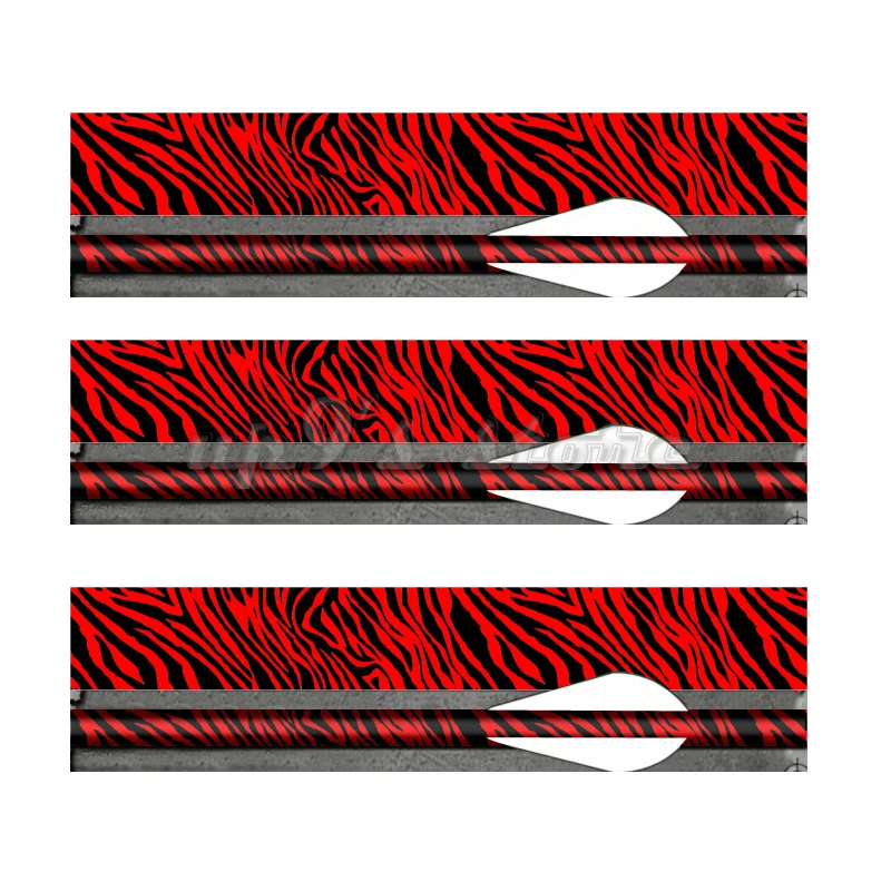 14 шт./партия черные красные леопардовые обертки для стрел стрельбы из лука валов