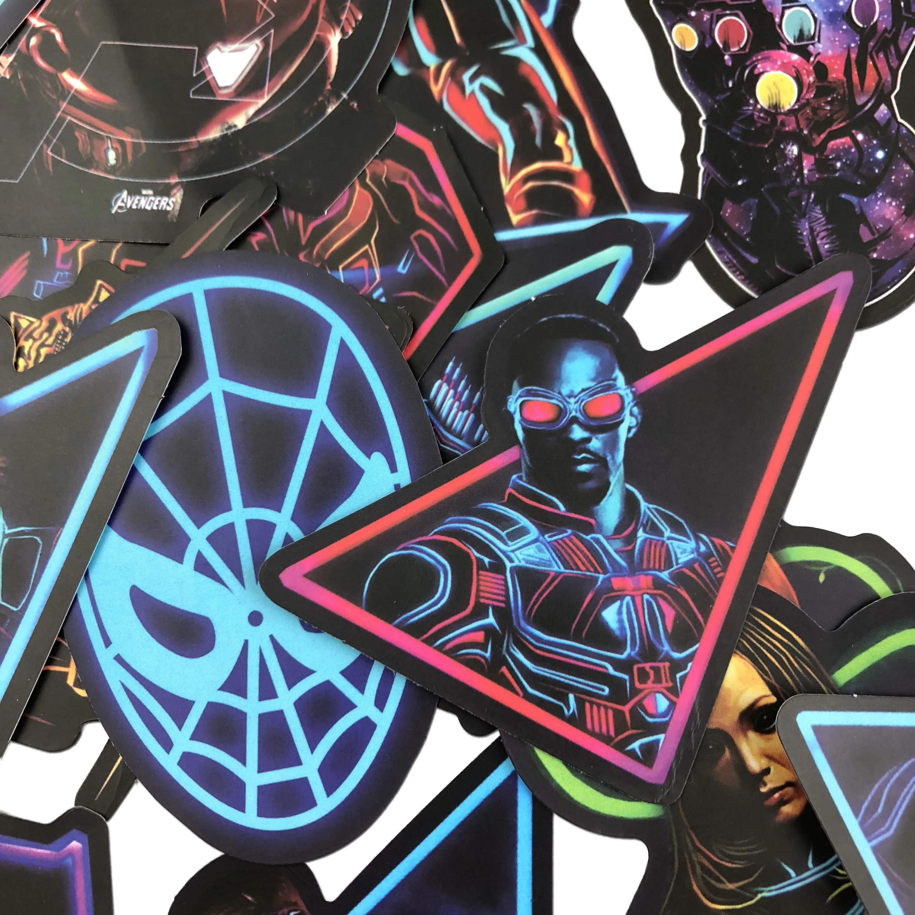 49 шт. Marvel наклейки "Мстители" наборы мультфильм аниме стикер для ноутбука холодильник телефон гитара супер наклейки герои пакет