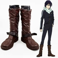 anime noragami yato cosplay shoes men women leather boots