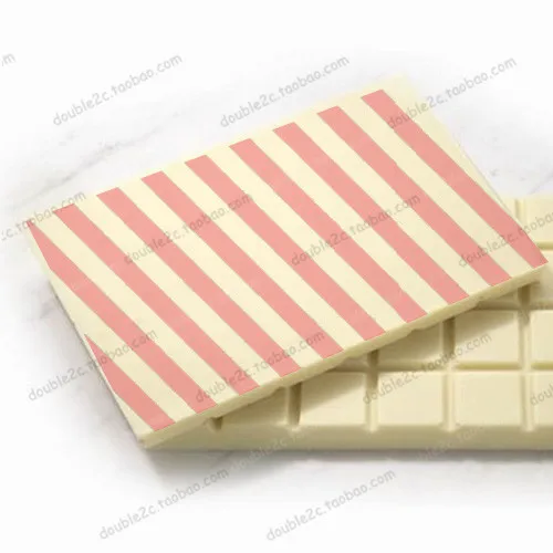 10 шт. 32x21 см в полоску шоколадный лист DIY шоколадная форма съемный переводной с