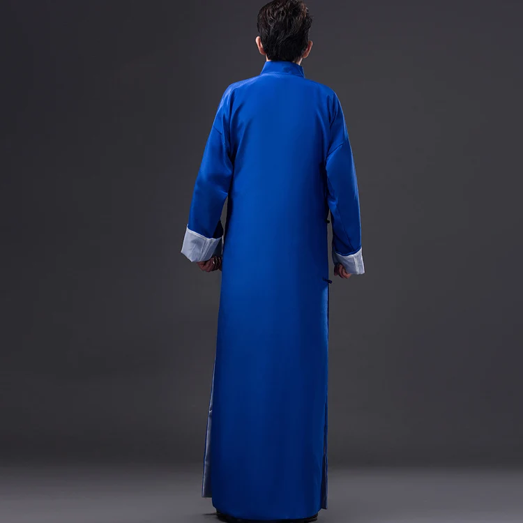 Традиционная китайская одежда с длинным рукавом костюм Тан китайский воротник