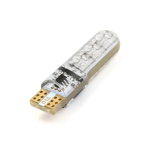one bulb t10 led 2 шт. RGB T10 W5W светодиодный автомобиля Габаритные огни SMD RGB T10 светодиодный 194 168 лампы удаленного Ширина Подсветка салона источник T10 автомобиля стиль - Испускаемый цвет: one bulb