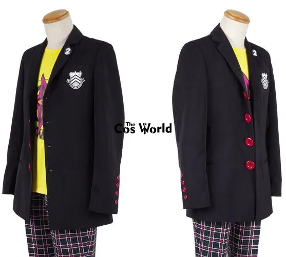 Костюм для косплея Persona 5 Ryuji Sakamoto футболка топы штаны Униформа наряд игр|cosplay