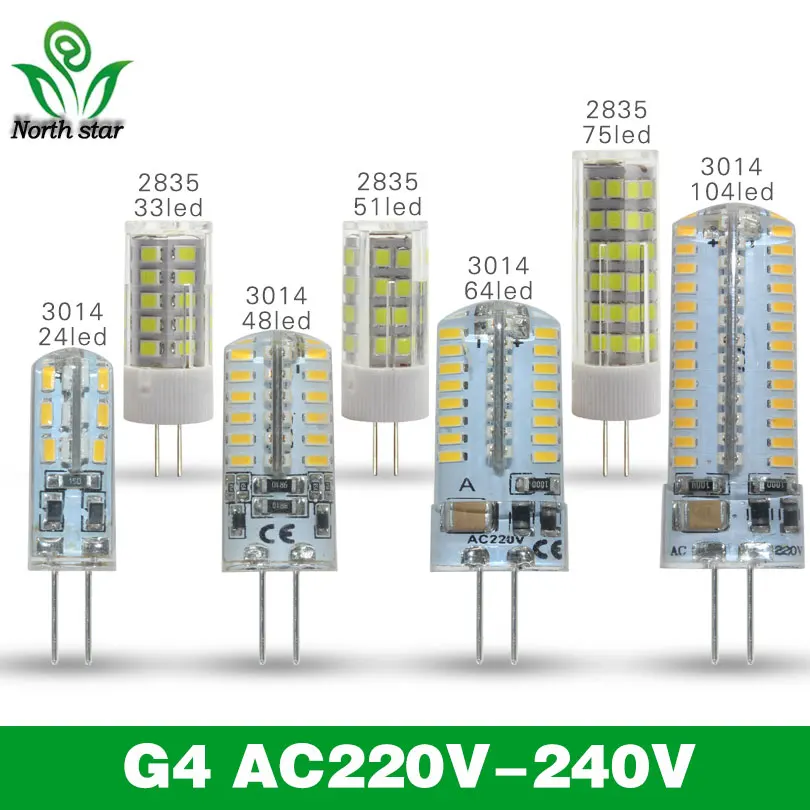 1pcs 3W 5W 7W 9W G4 LED Lamp DC 12V Bulb SMD 3014 24/36/48/64led Warm White Cold Light 360 Degree Angle Spotlight | Лампы и освещение