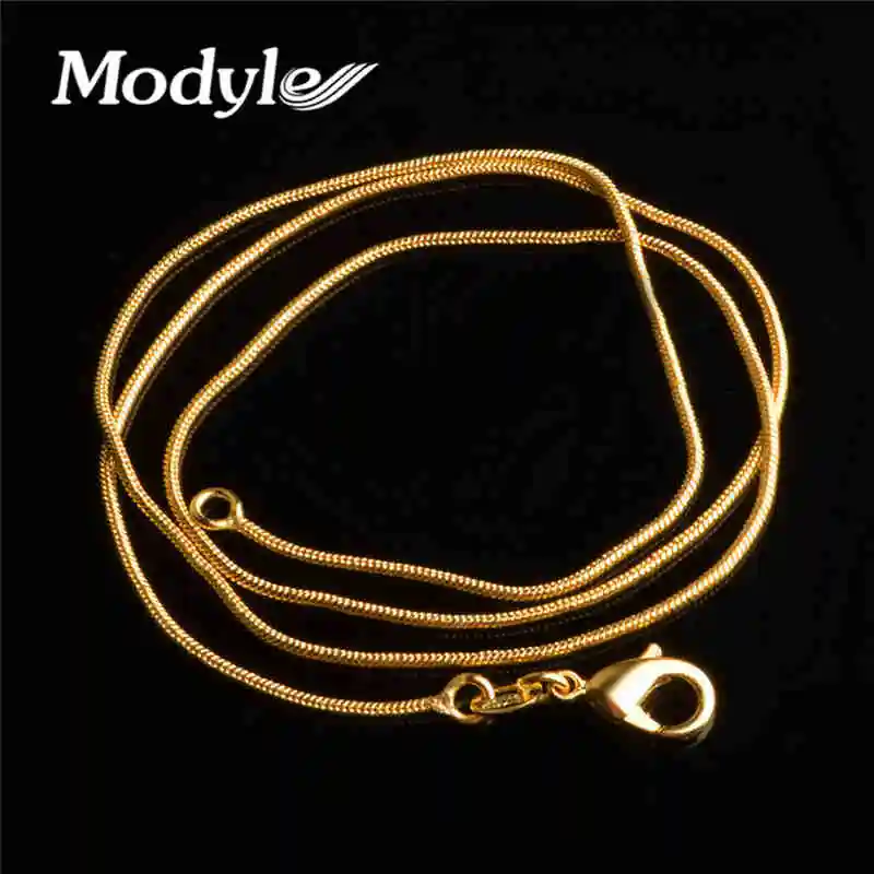 Mostyle Горячая Распродажа, розничная, золотого цвета, женское и мужское ожерелье для женщин, 40-75 см, крученая цепочка, ювелирное изделие