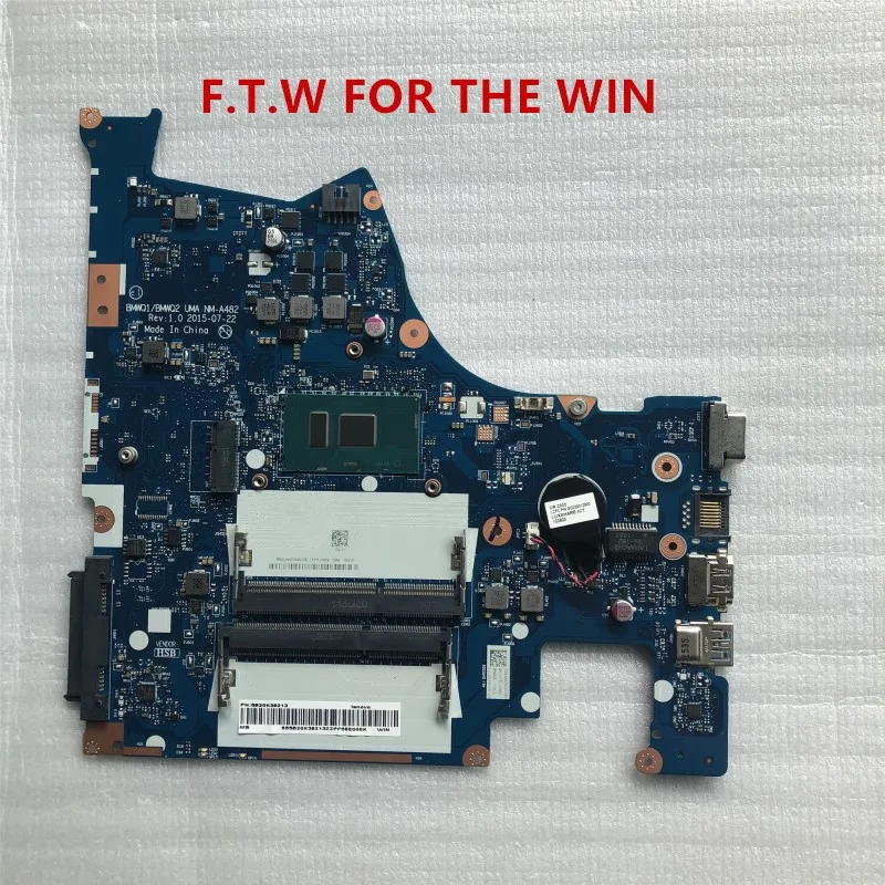 Billig BMWQ1/BMWQ2 NM-A482 MB Para Lenovo 300-15ISK Laptop Motherboard CPU SR2EY I5-6200U 100% Probado