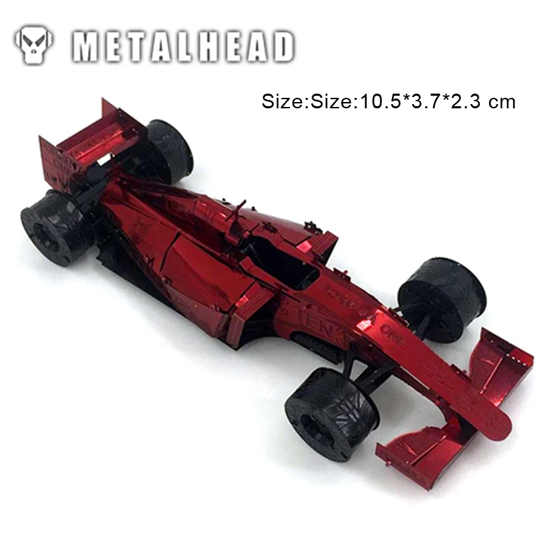 Металлические 3D пазлы для красных F1 детей и взрослых Сборная модель наборы