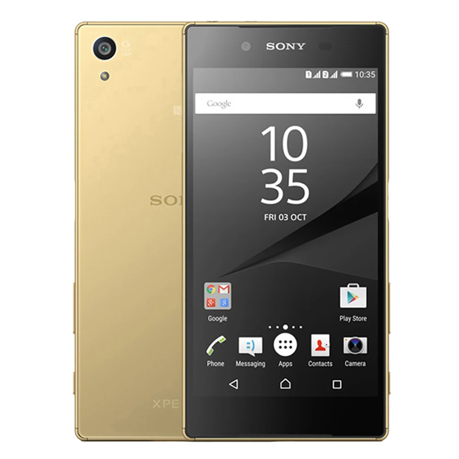Gold Sony Xperia Z5 E6653 разблокированный ОЗУ 3 Гб ПЗУ 32 Гб GSM WCDMA 4G LTE Android Восьмиядерный 5,2 дюймов Камера МП - Цвет: Gold