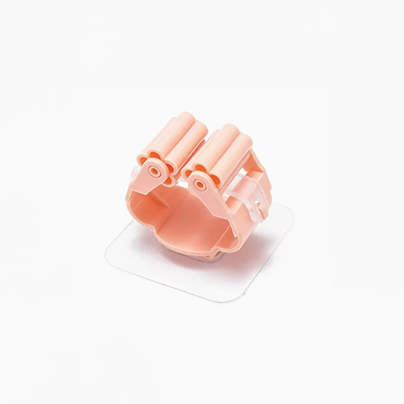 Pink Подставка для швабры 1 шт. кухонный инструмент высокого качества ABS Горячая на стенах швабра и метла держатель Вешалка бесшовная стойка для хранения Складная стойка - Цвет: Pink